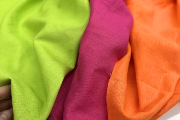 Лен с вискозой Оранжевый